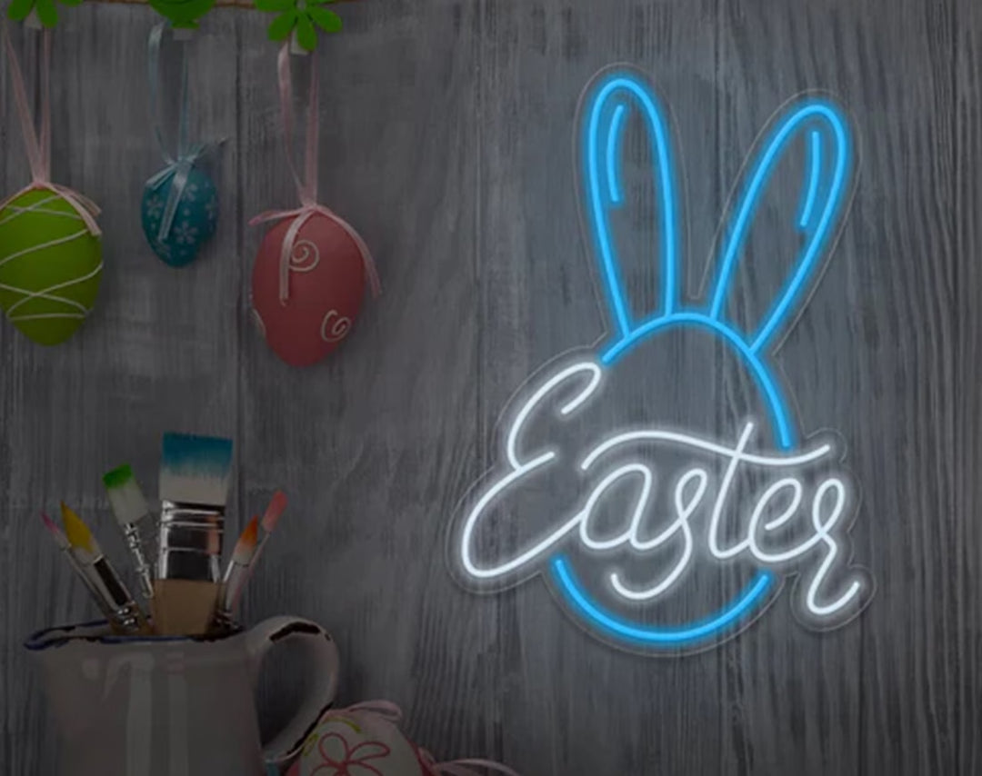 Bunny Easter Neon Sign by manhattanneons.com – A fun and festive addition to your Easter setup.