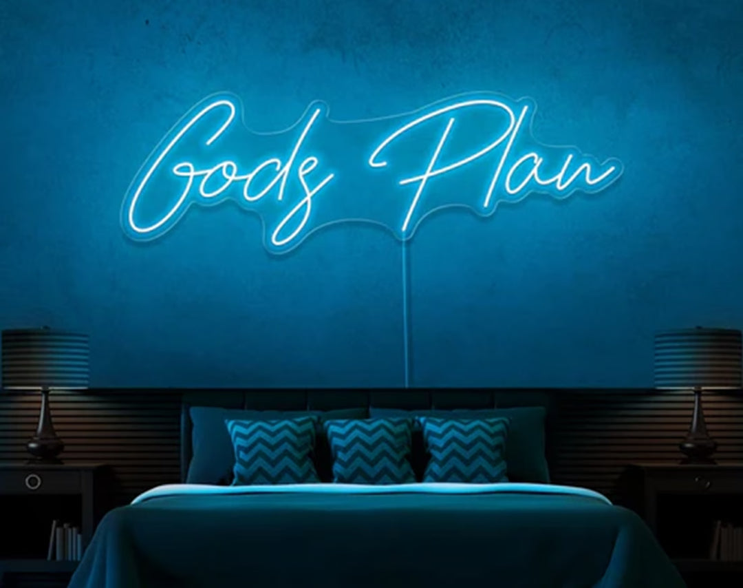 Gods Plan Easter Neon Sign by manhattanneons.com – Add a divine touch to your Easter decorations.