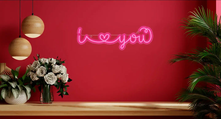 I Love You Neon Sign - A Heartfelt Radiance- ManhattanNeons