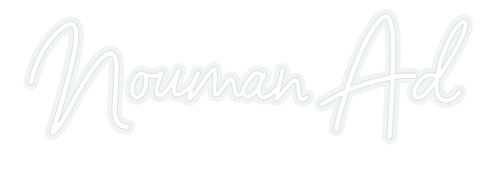 Customized Neon Sign: Nouman Ad