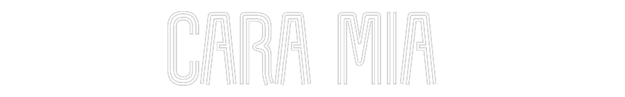 Customized Neon Sign: Cara mia