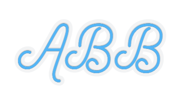 Customized Neon Sign: ABB