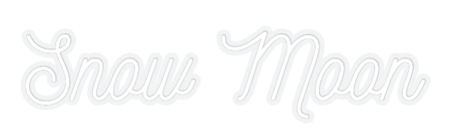 Customized Neon Sign: Snow Moon