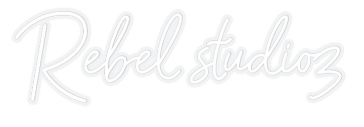 Customized Neon Sign: Rebel studioz