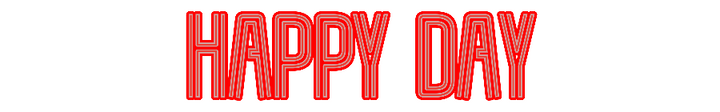 Customized Neon Sign: Happy Day