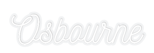 Customized Neon Sign: Osbourne
