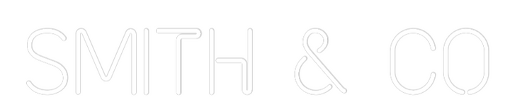 Customized Neon Sign: SMITH & CO