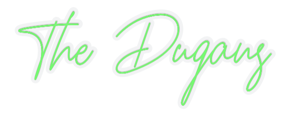 Customized Neon Sign: The Dugans