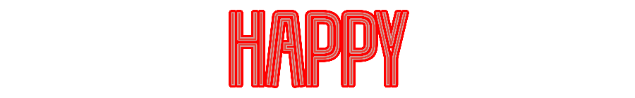 Customized Neon Sign: Happy