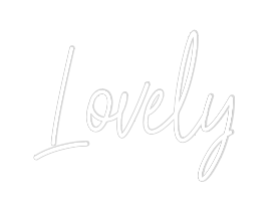 Customized Neon Sign: Lovely