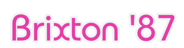 Customized Neon Sign: Brixton '87
