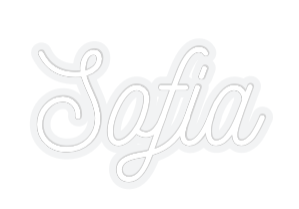 Customized Neon Sign: Sofia