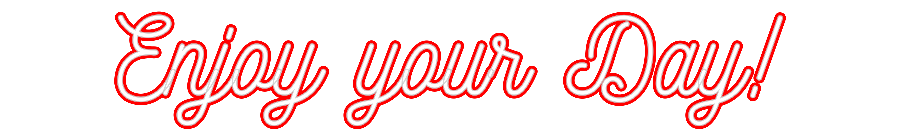 Customized Neon Sign: Enjoy your Day!