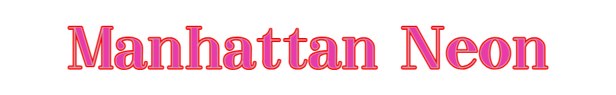 Customized Neon Sign: Manhattan Neon