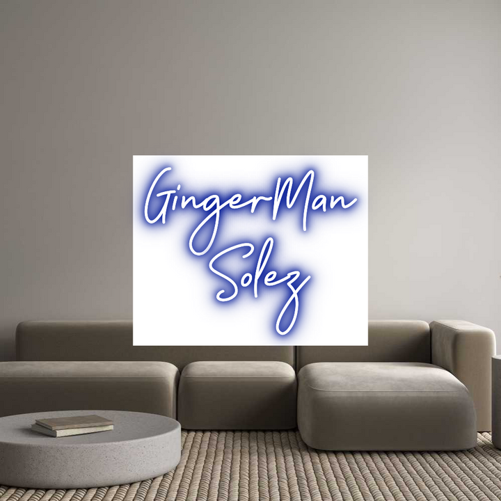 Customized Neon Sign: GingerMan 
S...