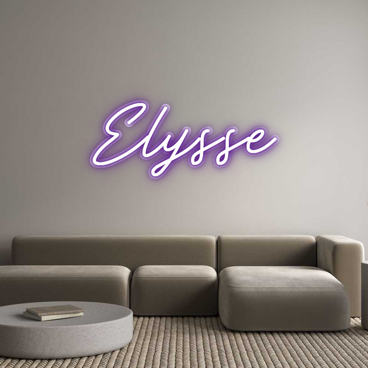 Customized Neon Sign: Elysse
