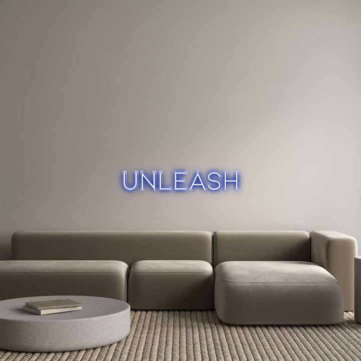 Customized Neon Sign: UNLEASH