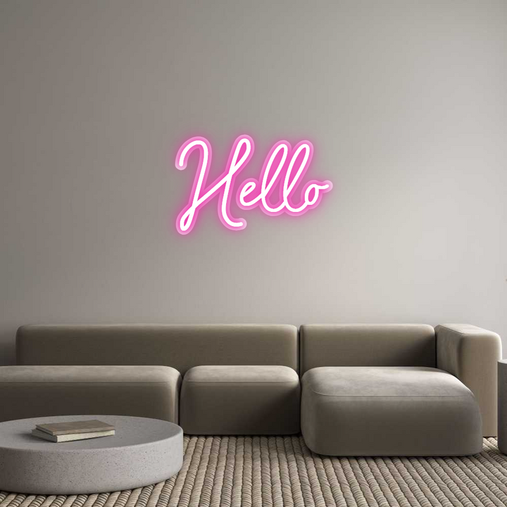 Customized Neon Sign: Hello