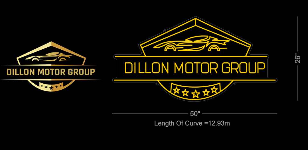 Custom neon sign for Sherfield Dillon