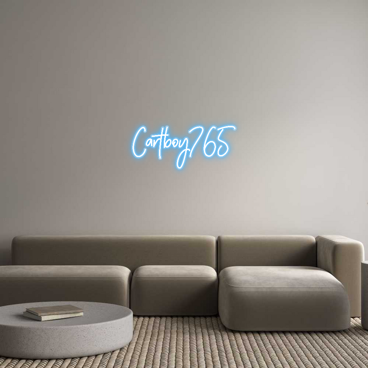 Customized Neon Sign: Cartboy765