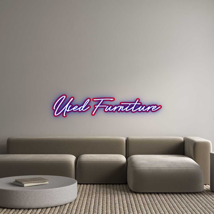 Customized Neon Sign: Used Furniture