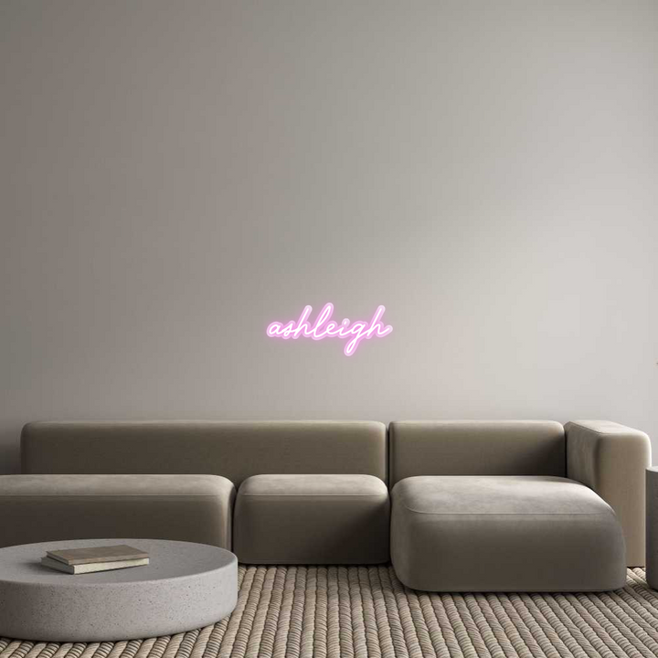 Customized Neon Sign: ashleigh
