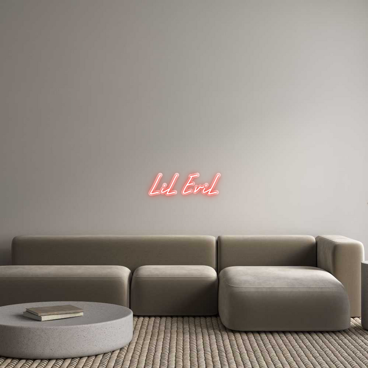 Customized Neon Sign: LiL EviL