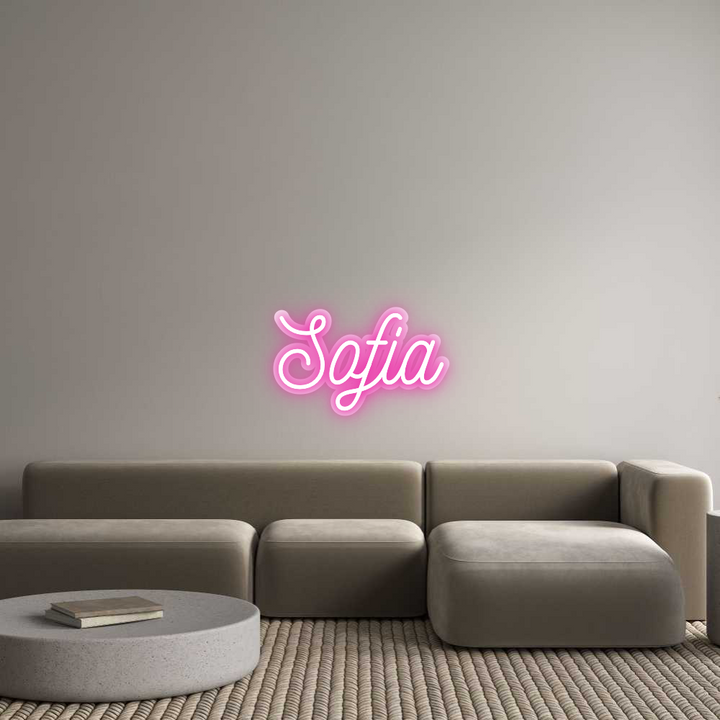 Customized Neon Sign: Sofia