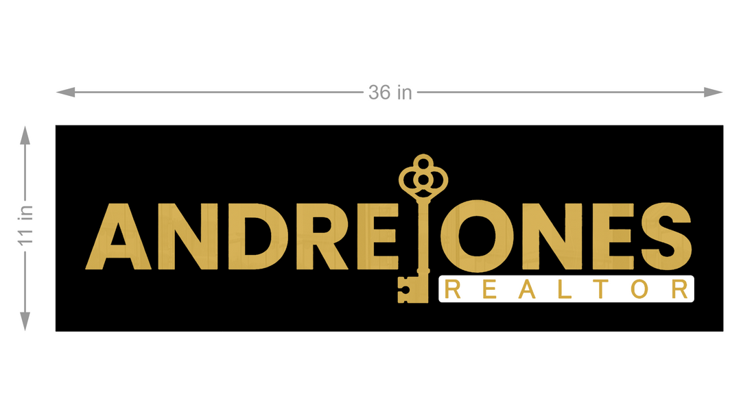 3D Acrylic Doublelit Sign for Andre Jones