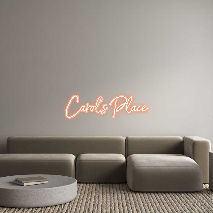 Customized Neon Sign: Carol’s Place