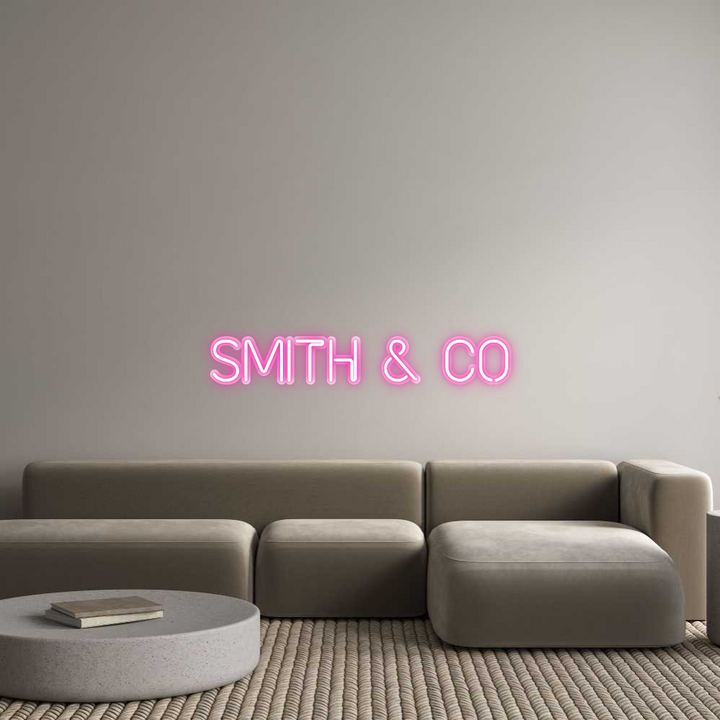 Customized Neon Sign: SMITH & CO