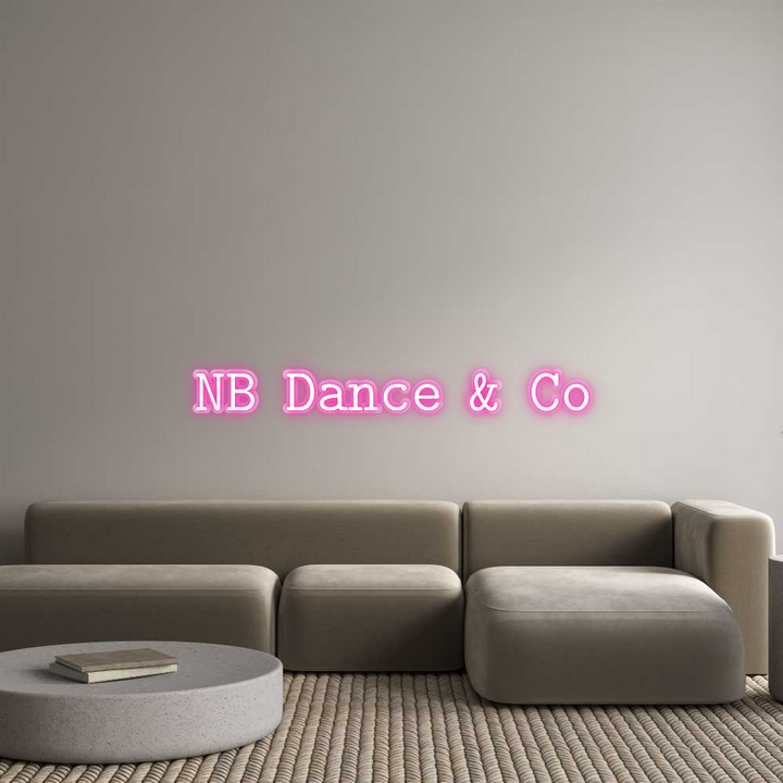Customized Neon Sign: NB Dance & Co