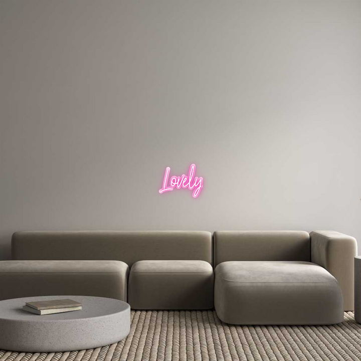 Customized Neon Sign: Lovely