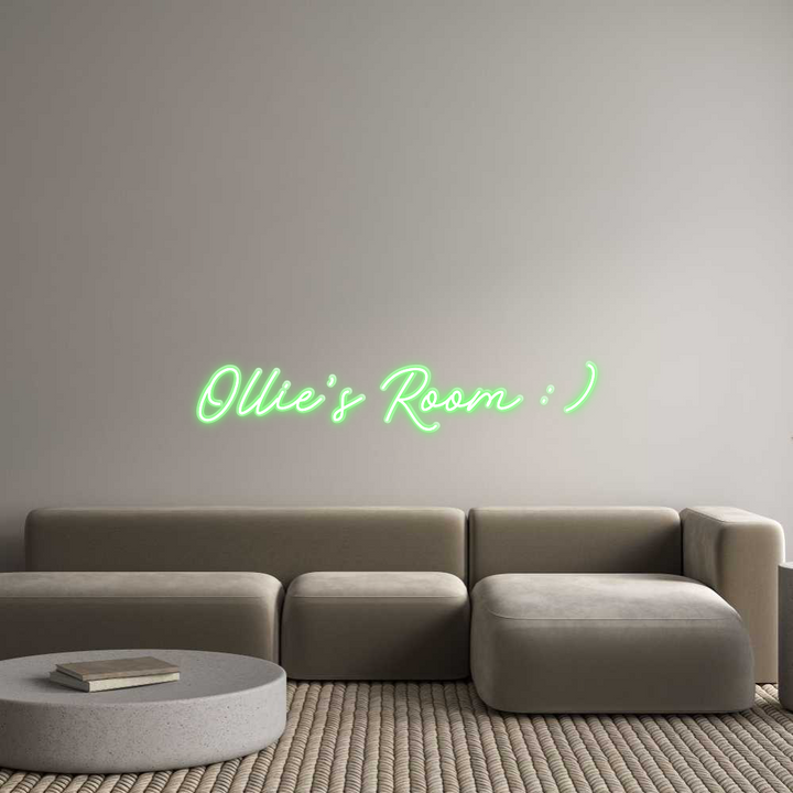 Customized Neon Sign: Ollie’s Room ...