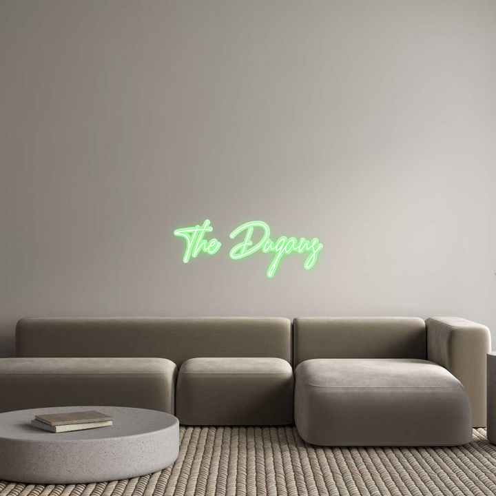 Customized Neon Sign: The Dugans