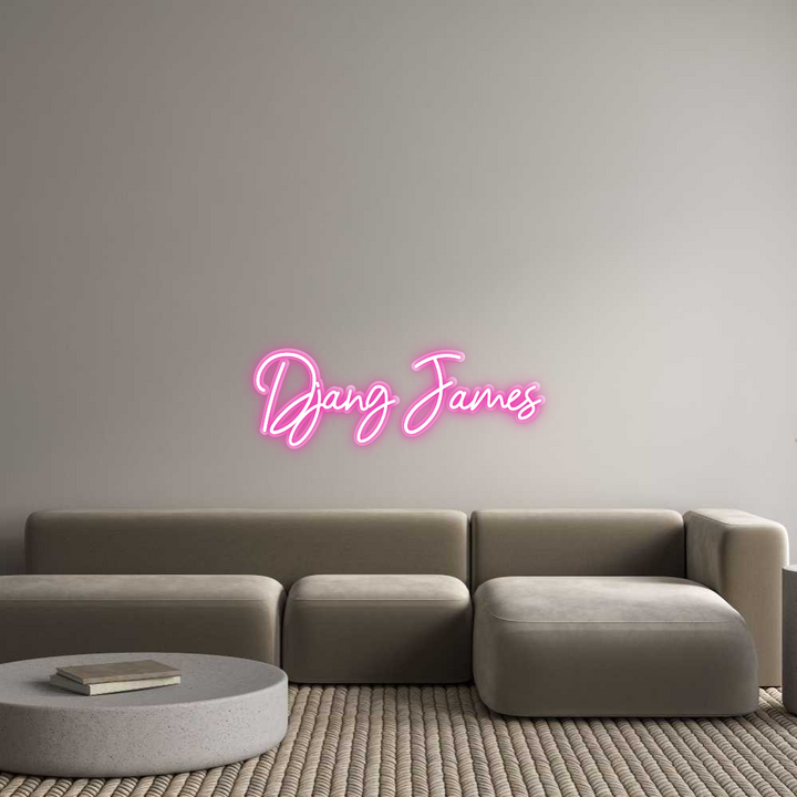 Customized Neon Sign: Djang James