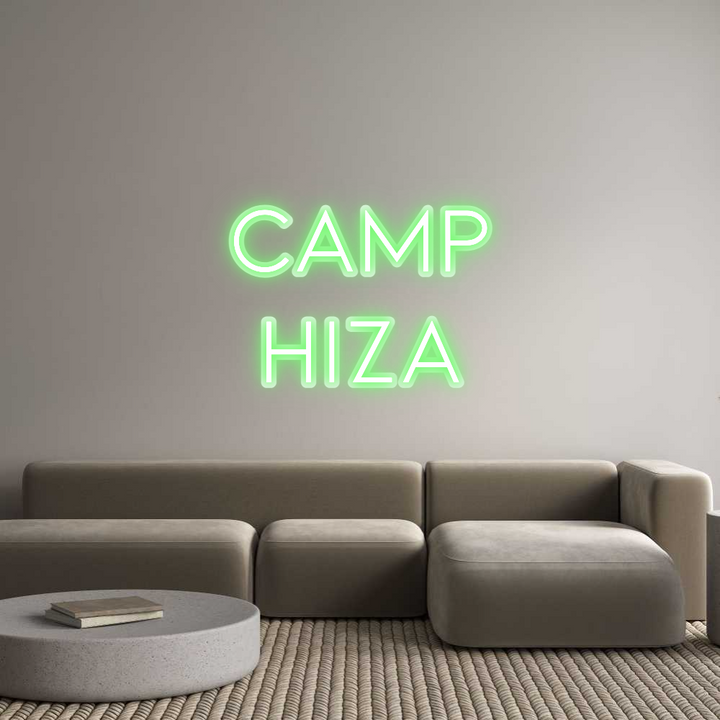 Customized Neon Sign: Camp
Hiza