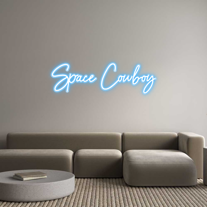 Customized Neon Sign: Space Cowboy