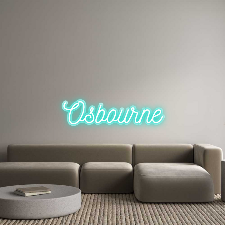 Customized Neon Sign: Osbourne