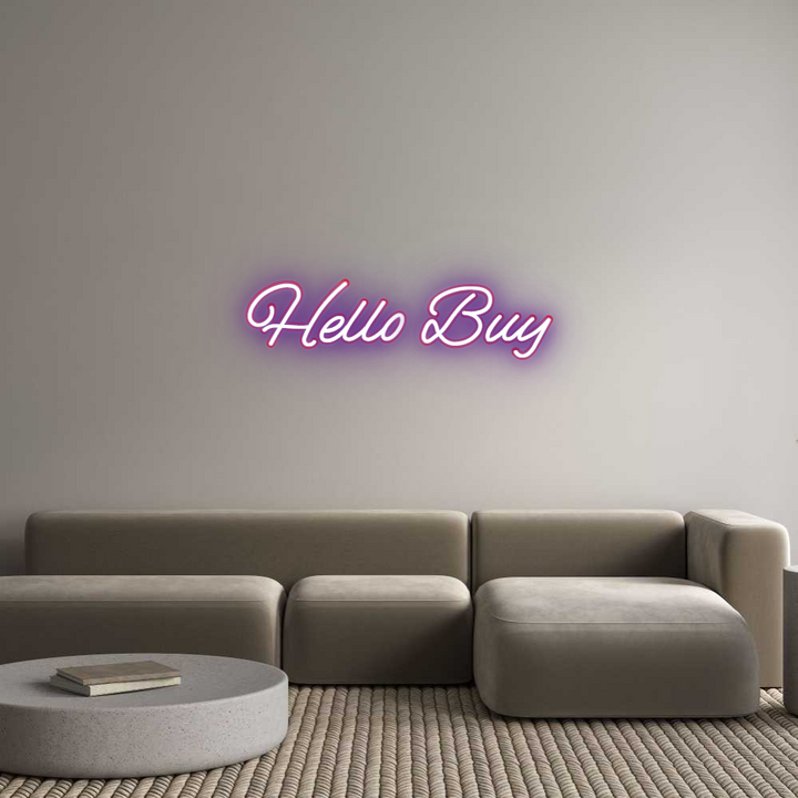 Customized Neon Sign: Hello Buy