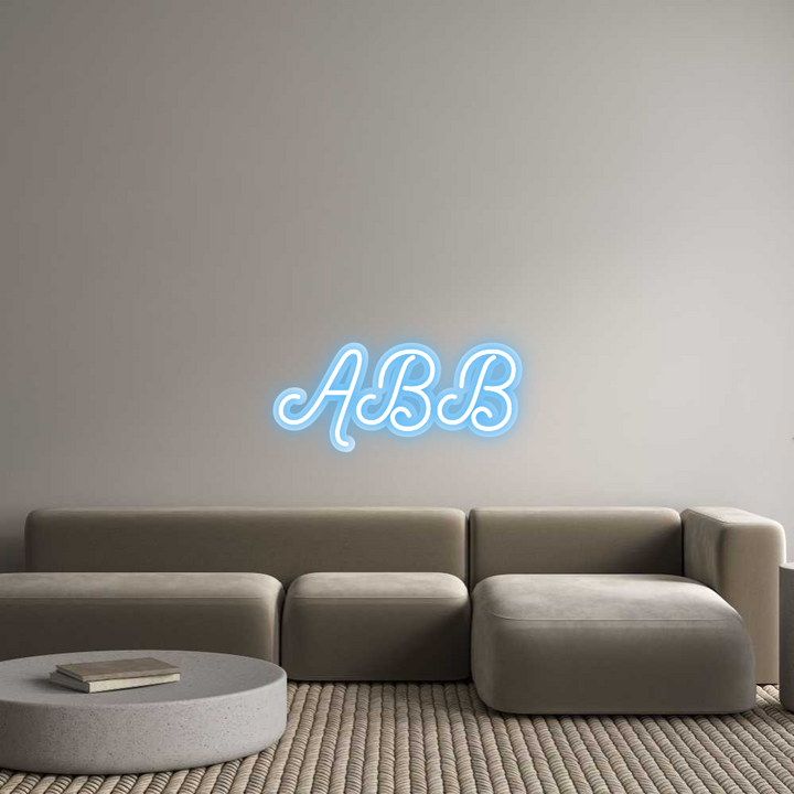 Customized Neon Sign: ABB