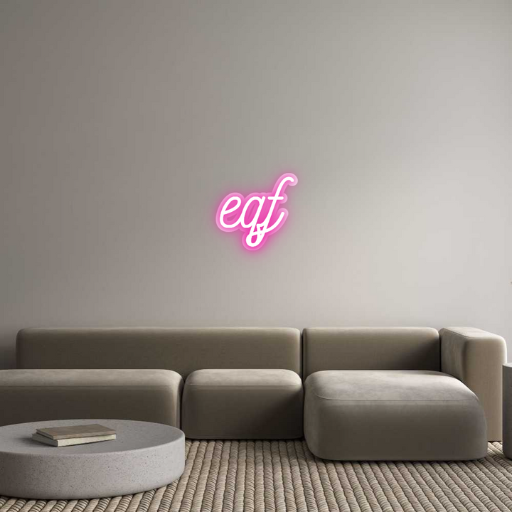 Customized Neon Sign: eqf