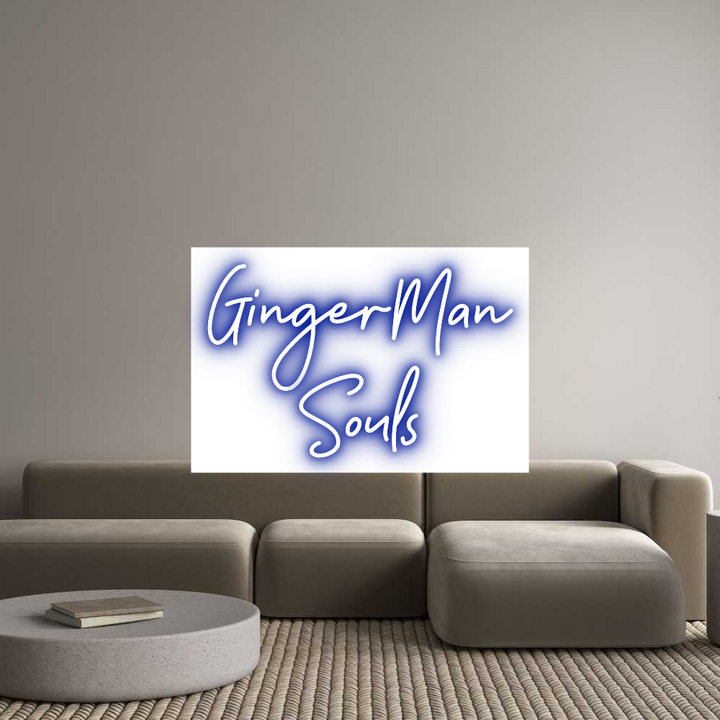 Customized Neon Sign: GingerMan 
S...