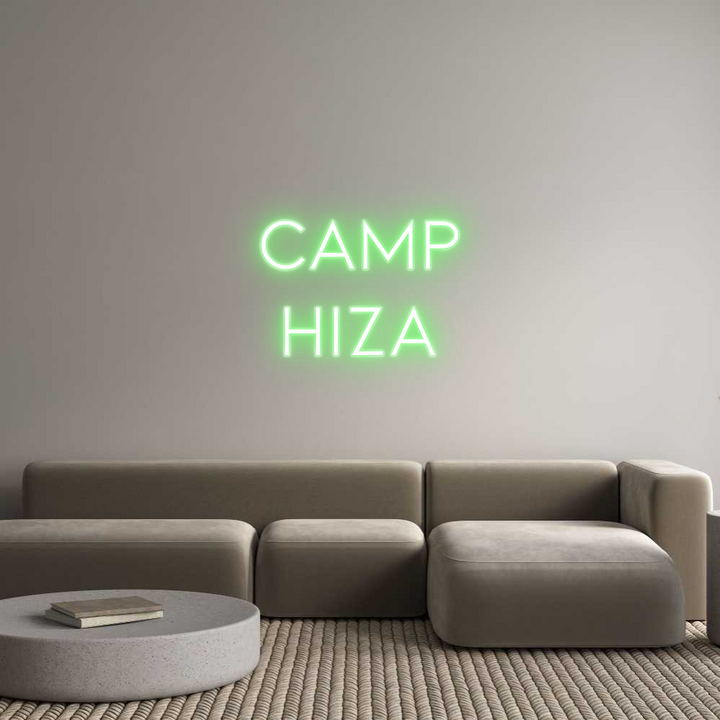 Customized Neon Sign: Camp
Hiza