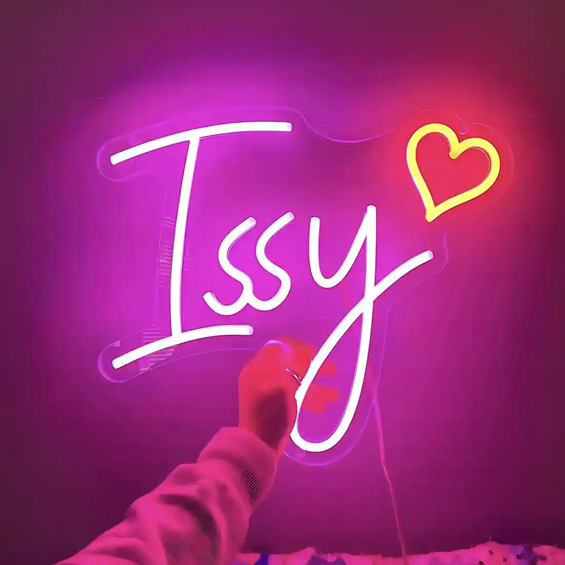 Issy Name Neon Sign - Brighten Your Home with a Personalized Glow ...