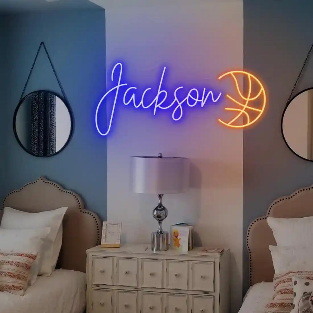 Jackson Name Neon Sign, shining brightly with personalized flair - from manhattonneons.com.