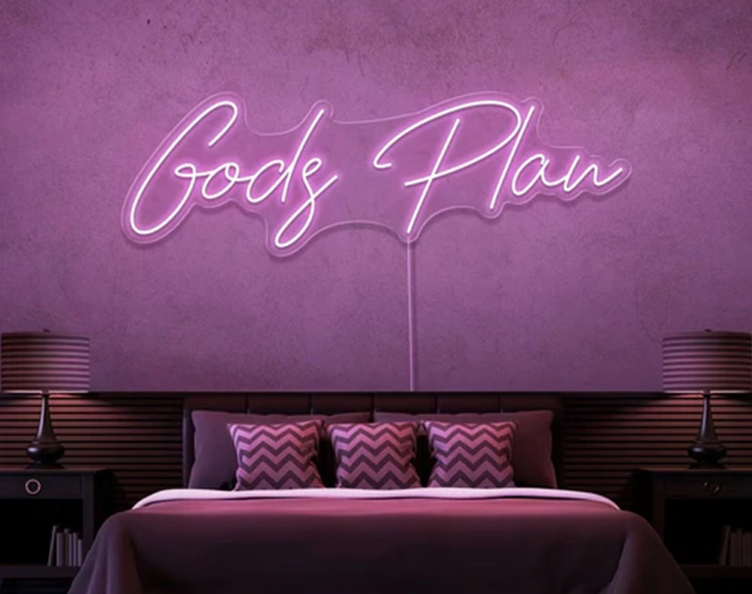 Gods Plan Easter Neon Sign by manhattanneons.com – Add a divine touch to your Easter decorations.