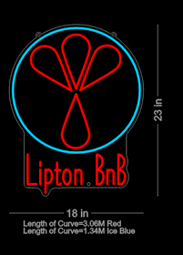 Custom Neon Sign for Lipton Yang