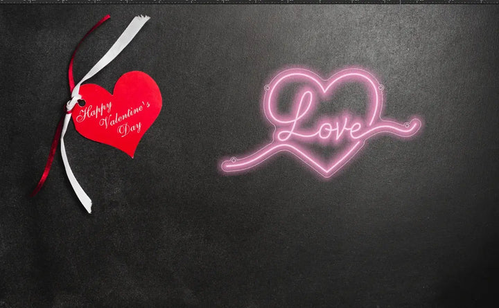 Soft Pink Love Neon Sign for Valentine - ManhattanNeons