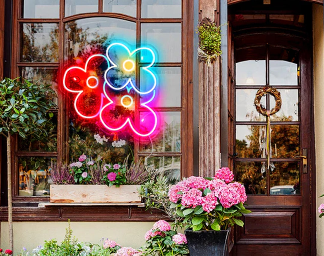 3 Flowers Easter Neon Sign by manhattanneons.com – A floral Easter neon glow.